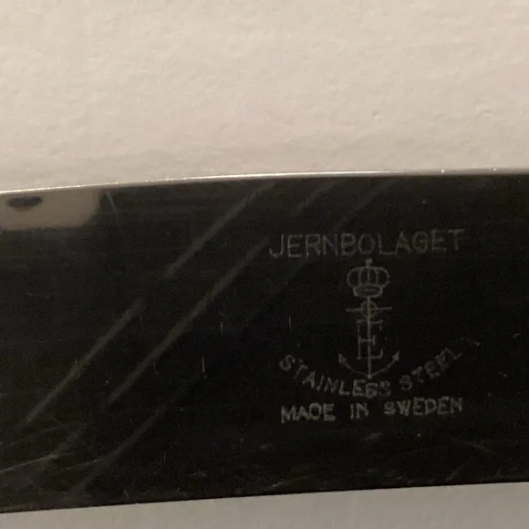 3 piece Jernbolaget stag handle carving set Serving Utensils